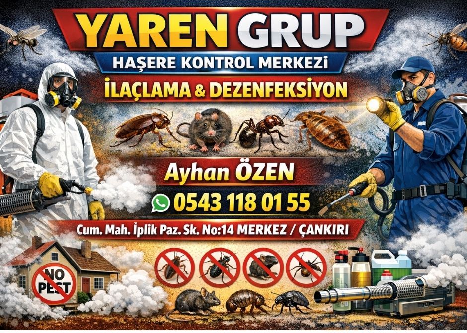 Çankırı Böcek İlaçlama